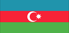 Flag of cuntry 23rd Azerbaijan International Healthcare Exhibition