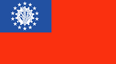 Flag of cuntry Myanmar Phar-Med 2019