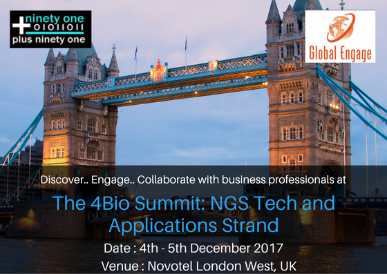 The 4Bio Summit: NGS Tech and Applications Strand