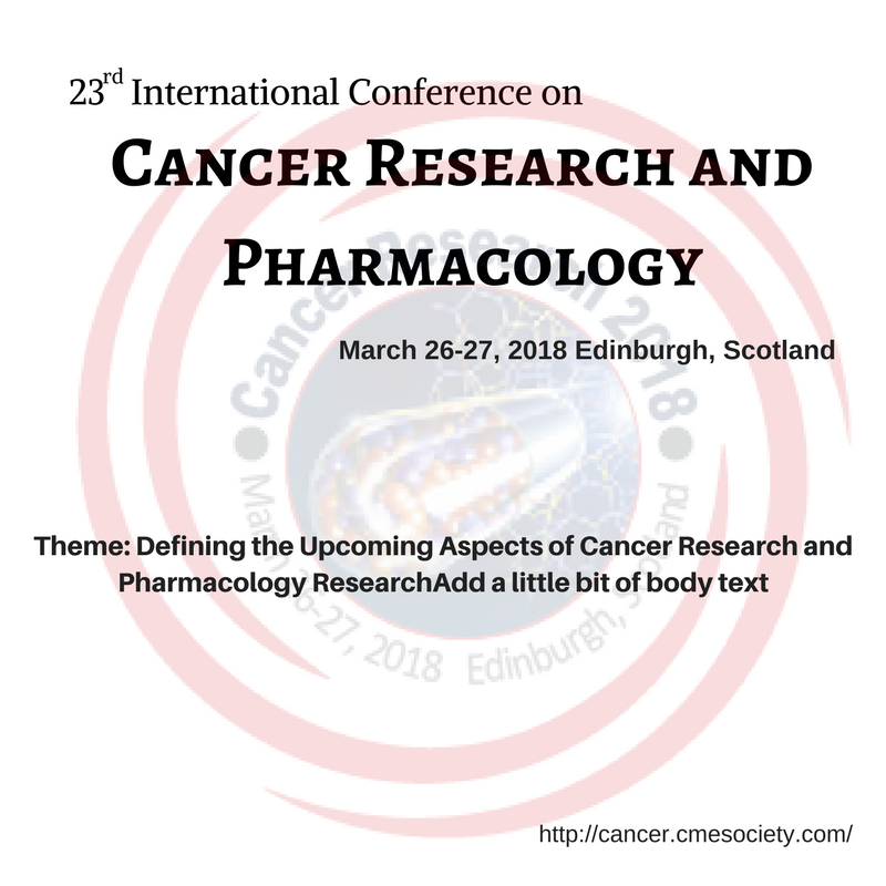 Photos of 23rd International Conference on Cancer Research & Pharmacology (CANCER RESEARCH 2018)