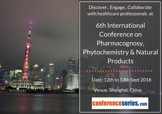 6th International Conference on Pharmacognosy, Phytochemistry & Natural Products (Pharmacognosy 2018)