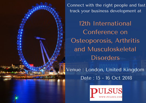 12th International Conference on Osteoporosis, Arthritis and Musculoskeletal Disorders