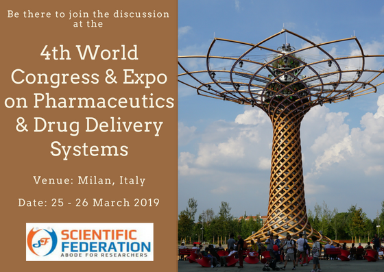 4th World Congress & Expo on Pharmaceutics & Drug Delivery Systems