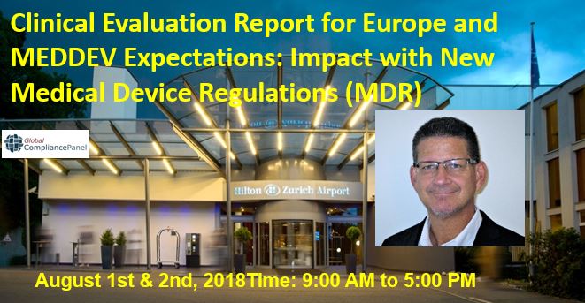 Photos of Clinical Evaluation Report for Europe and MEDDEV Expectations: Impact with New Medical Device Regulations (MDR)