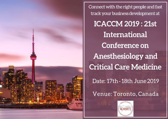 Photos of ICACCM 2019 : 21st International Conference on Anesthesiology and Critical Care Medicine