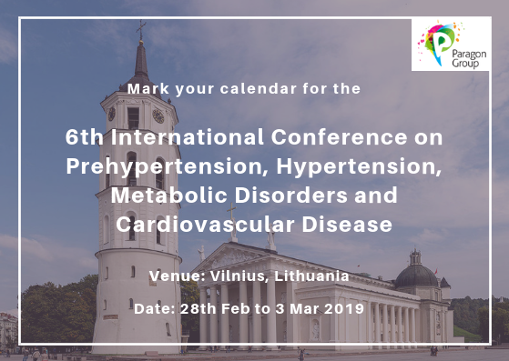 6th International Conference on Prehypertension, Hypertension, Metabolic Disorders and Cardiovascular Disease