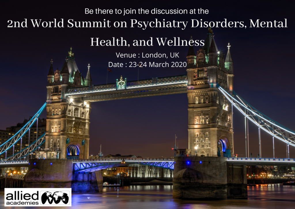 2nd World Summit on Psychiatry Disorders, Mental Health, and Wellness